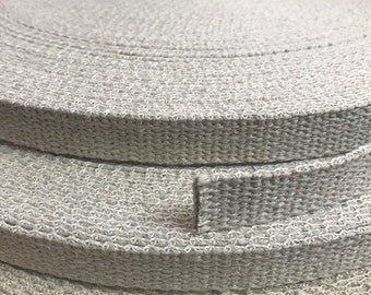 Hemp Webbing | 16mm width | 100% Hemp | natural | Sustainable | Dog lead | Dog Collar | strong webbing | canvas webbing |