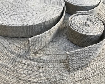 Hemp Webbing 25mm width | Made in Europe | 100% Hemp | Strong | Handles | Strapping |