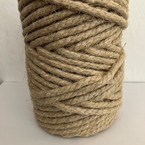Hemp Rope | 6mm diameter | 3 strand | Natural | I kg roll approx. 47m | Made in Europe