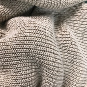 Hemp Heavy Jersey Fabric Pure Hemp 840g Natural Organic Ideal for Natural Blankets Jumpers Tops image 1