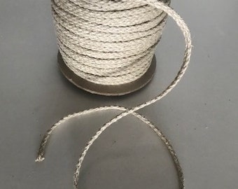 Hemp braided cord | 3.4mm diameter | Natural colour | cut and supplied in increments of 5 meters