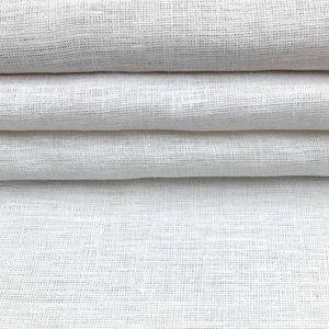 Hemp Linen White | Extra Wide | Width 270cm | White | 6.5oz | stiff texture | organic cloth | Sustainable fabrics |