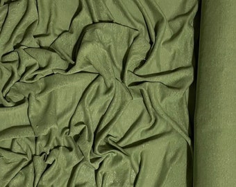 Hemp Jersey Fabric | 100% Hemp | 260g | Pale Olive Green | Organic | Tee shirts, Tops and leggings