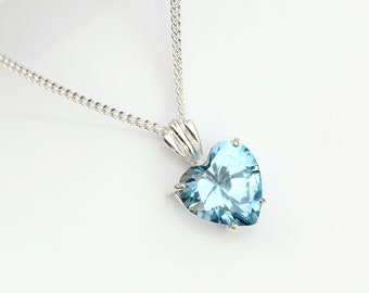 Aquamarine Necklace - Etsy