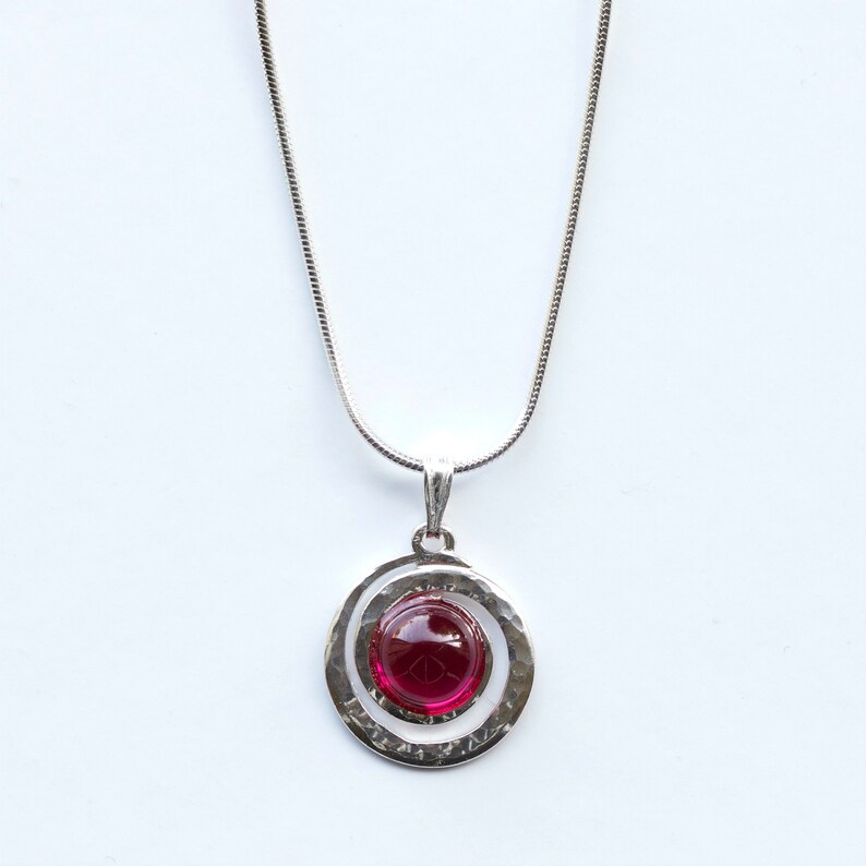 July Birthstone Necklace Ruby Necklace Ruby Jewelry Jewellery Ruby Pendant Ruby 15th 40th Anniversary Gift Ruby Anniversary C46
