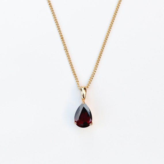 Royal Gold Garnet Necklace | Enchanted Empress |H.AZEEM |Jewellery