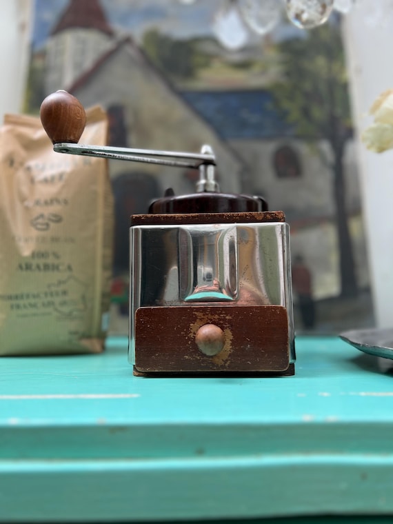 French Vintage Coffee Mill Coffee Grinder 50s Peugeot Freres - Main Image