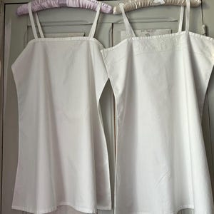 Vintage Nightdress French Nightgown Embroidered Cotton Slip Dress Vintage White Cotton Underwear Dress Vintage Nightwear Farmhouse Linen