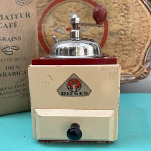French Vintage Coffee Mill Grinder 50s Dienes Coffee Mill Original Condition French Kitchen Antique Coffee Mill French Brocante Coffee Shop