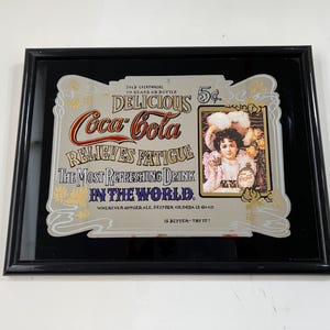Vintage Coca-cola Advertising Mirror Reproduction Coke