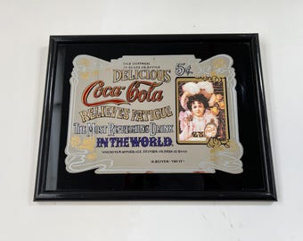 Coca-Cola ビンテージミラー Vintage Coca-cola Advertising Mirror Reproduction Coke