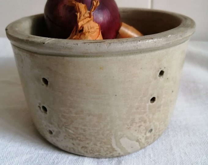 Cheese Drainer Antique French Cheese Mold Farmhouse Kitchen Earthenware