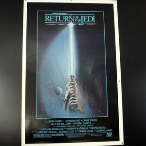 Póster original de la película &quot;Star Wars - Return of the Jedi&quot; Light Saber Poster, 1983, U.S. Style A One Sheet (27&quot; X 41&quot;)