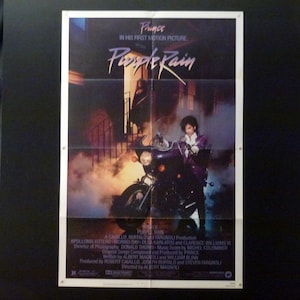 Restposten. Original Prince Filmplakat &quot;Purple Rain&quot; 1984, gefaltet, insgesamt guter Zustand