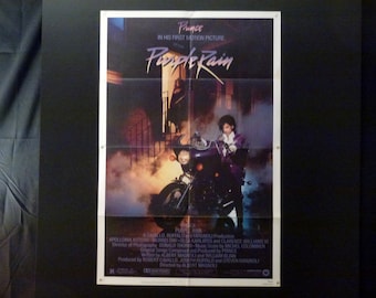 PRINCE 1984 Purple Rain Tour concert poster re-imagines the