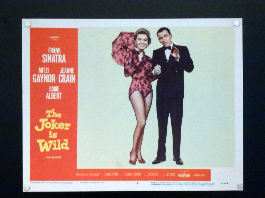 Original the Joker is Wild 1957 Movie Lobby Card, Charles Vidor Musical