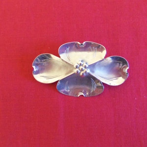 Vintage Sterling Dogwood Brooch/Pin, by Stuart Nye. Circa 1960, Vintage Sterling Pin Collectible