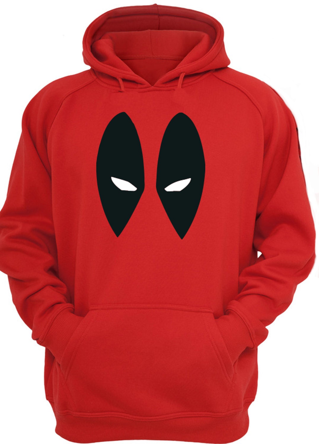 Image of Deadpool Antihero Eyes Red Adults Hoody
