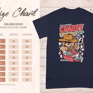 T-shirt biologisch ontbijt Cowboy Crunchies Super Frosties Cartoon grafisch T-shirt Cool retrostijl Uniek cadeau-idee Vrijetijdskleding