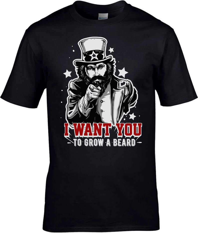 I Want You to Grow A Beard Men's Comedy Tshirt Manly Etsy