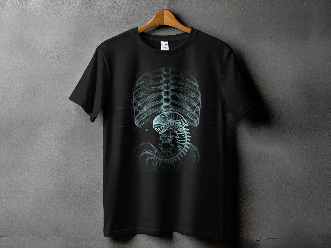 Alien-xray Mens & Women Funny T-shirt | Unisex Comedy Shirt Gift Top ...