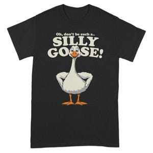 面白いおどけたガチョウのTシャツ、かわいい漫画のガチョウのTシャツ、ユーモアのあるグラフィックTシャツ、カジュアルで快適な着心地、ユニークな動物プリントのシャツ、楽しいギフトのアイデア