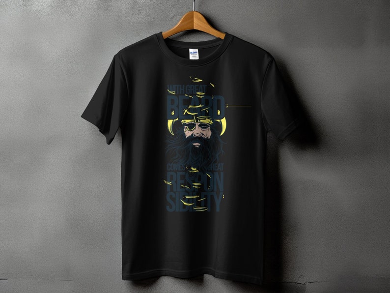 Beard Men's Spooky Shirt Halloween Urban Streetwear Tshirt for Men