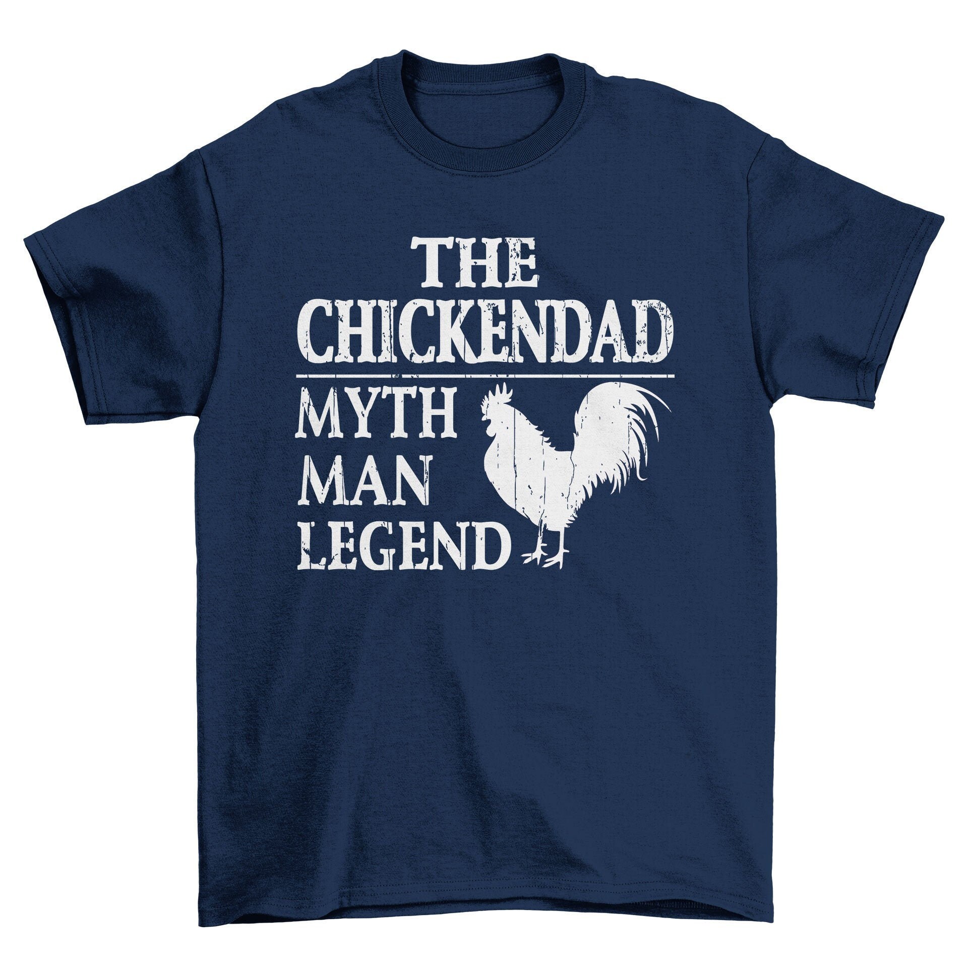 Image of The Chicken Dad Men's T-Shirt Cool Fun Shirt Christmas Gift Present Fathers Day Top