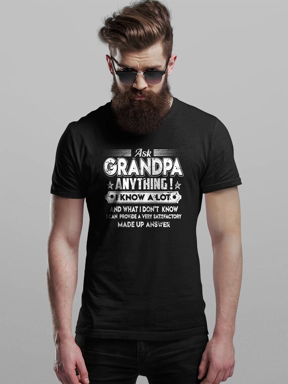 Mens Granddad Knows Everything Funny Granddad Christmas Gifts T-Shirt Mens Granddad Knows Everything Funny Granddad Christmas Gifts T-Shirt