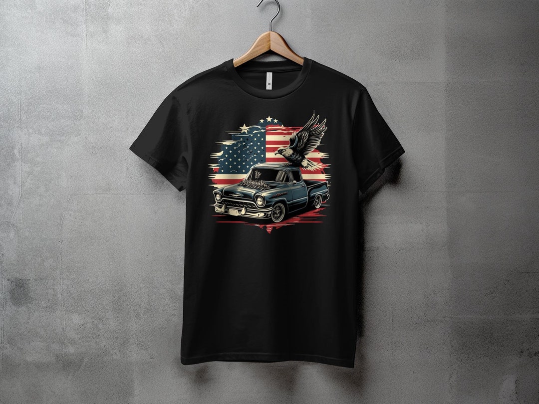 T-shirt Graphique USA – Aigle En Colère, Drapeau Américain, Taille L, Marque Delta, état Très Bon
