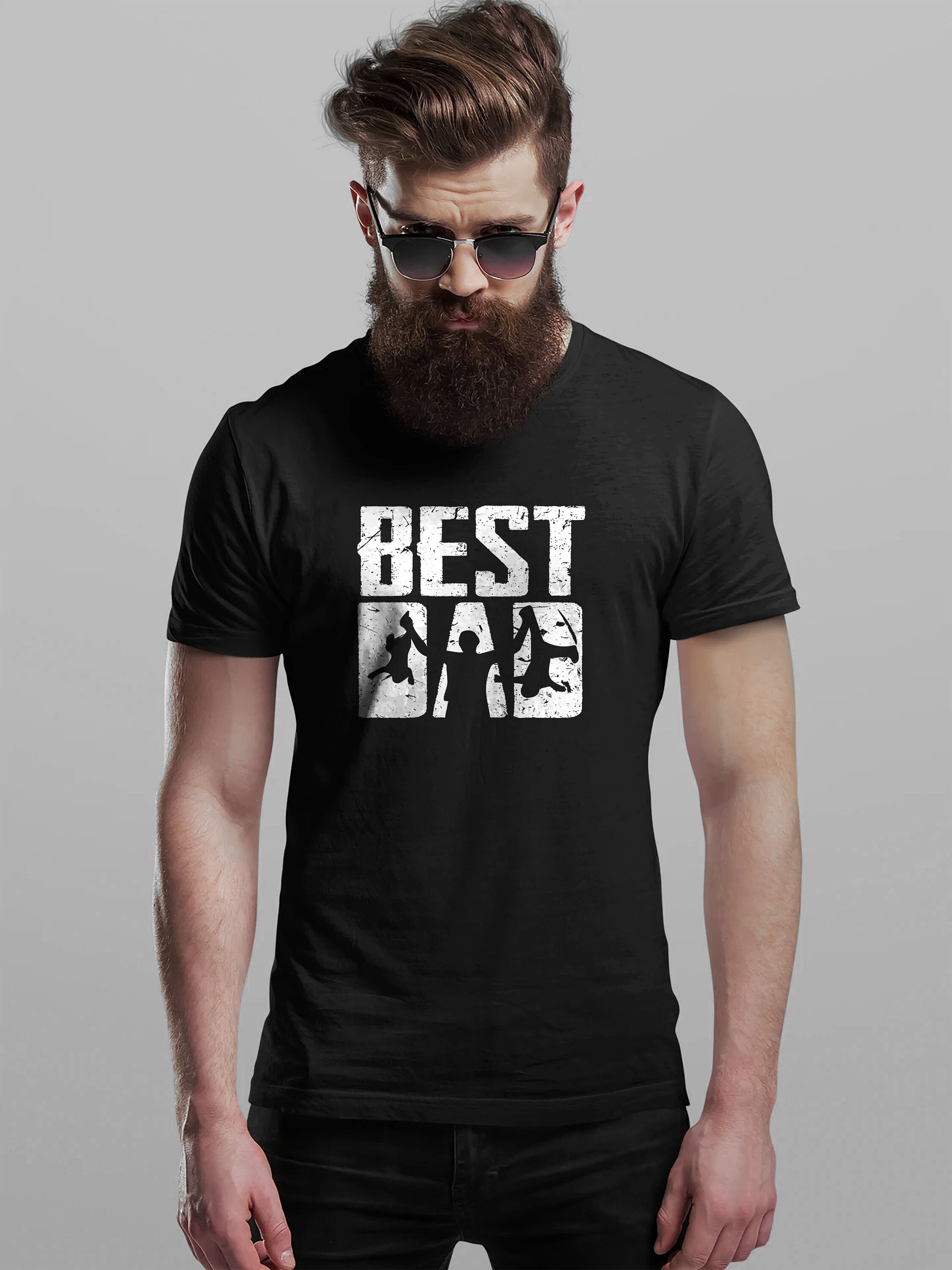 BEST DAD Men's T-Shirt Cool Fun Shirt Christmas Gift Present Fathers Day Top