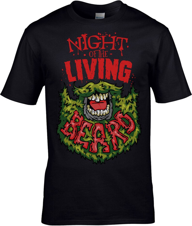 Night of the Living Beard Men's Comedy Tshirt Manly Beard Etsy