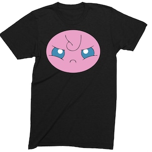 Boze Puff Cartoon Gezicht T-Shirt Volwassenen & Kinderen Grappige Nieuwigheid Slogan T Shirt
