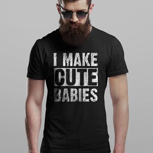 I Make Cute Babies メンズ Tシャツ クールで楽しいお父さんシャツ クリスマスギフト プレゼント 父の日 トップス