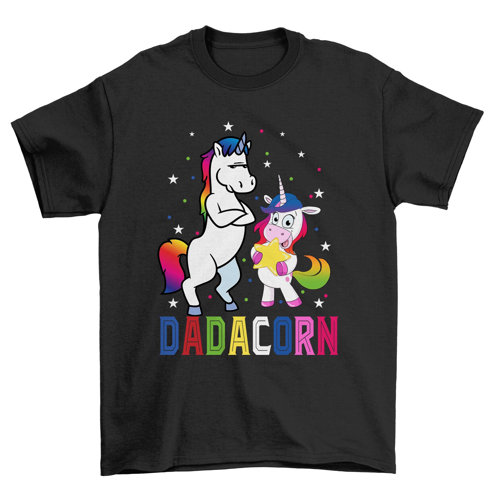 Image of Dadacorn Men's T-Shirt Cool Fun Shirt Christmas Gift Present Fathers Day Top