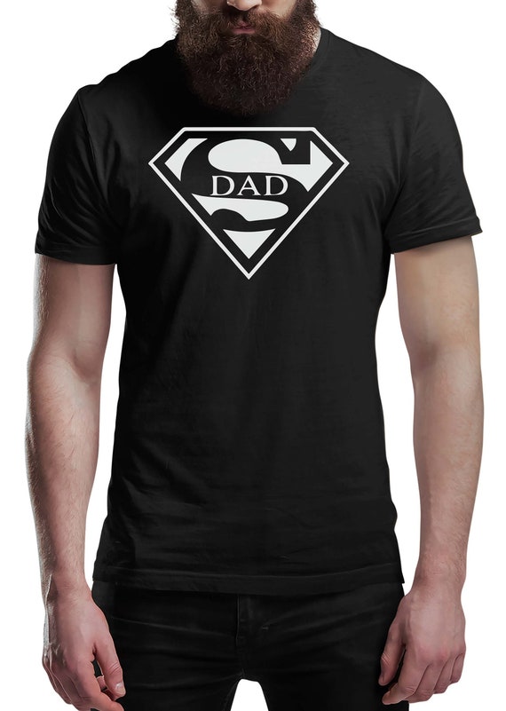Fathers Day T Shirt SUPER DAD Symbol Fun Gift Novelty T-Shirts | Etsy