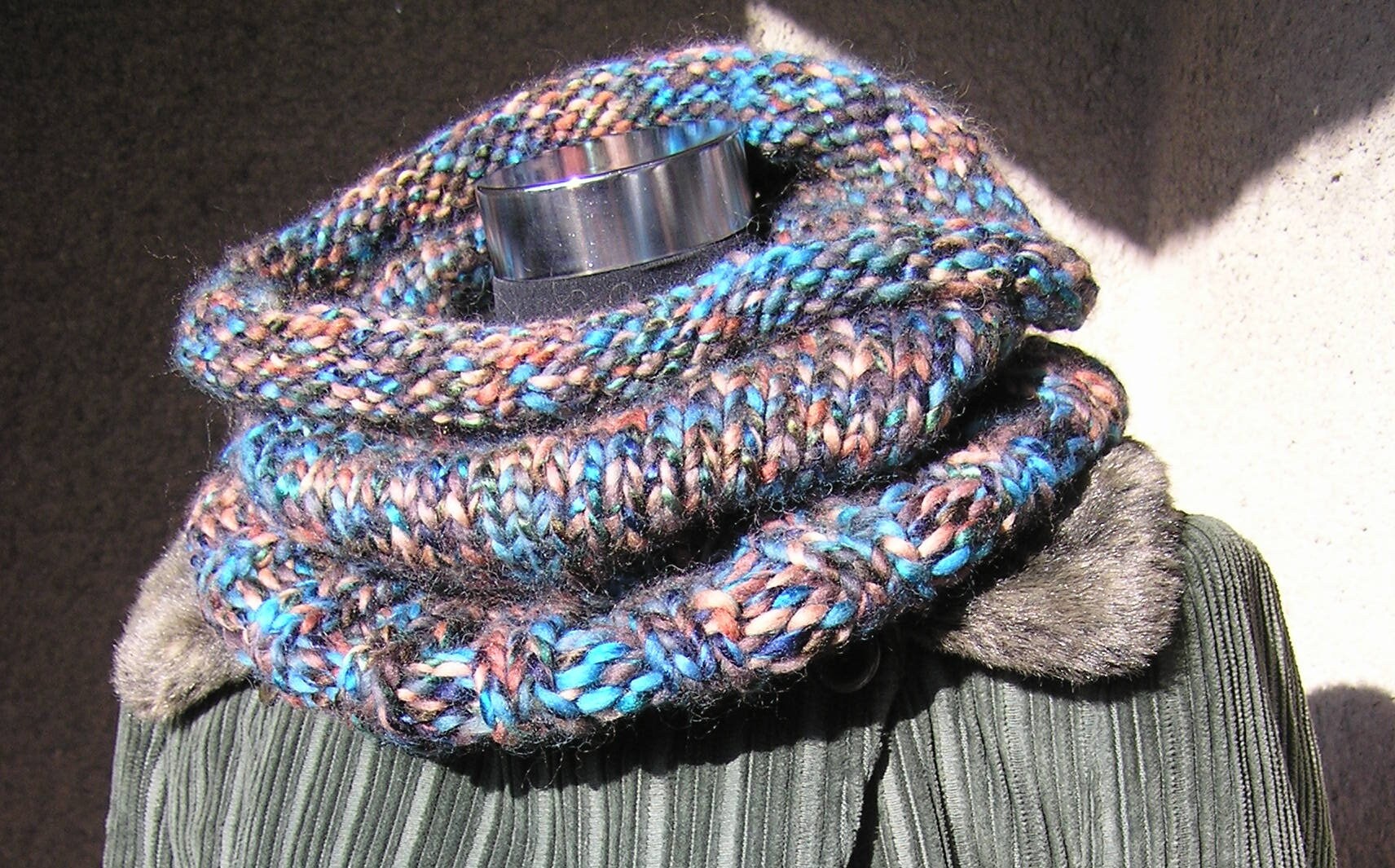 Multicolor - Kumaun Hand-knitted Acrylic Woolen Neck Warmer main image 0