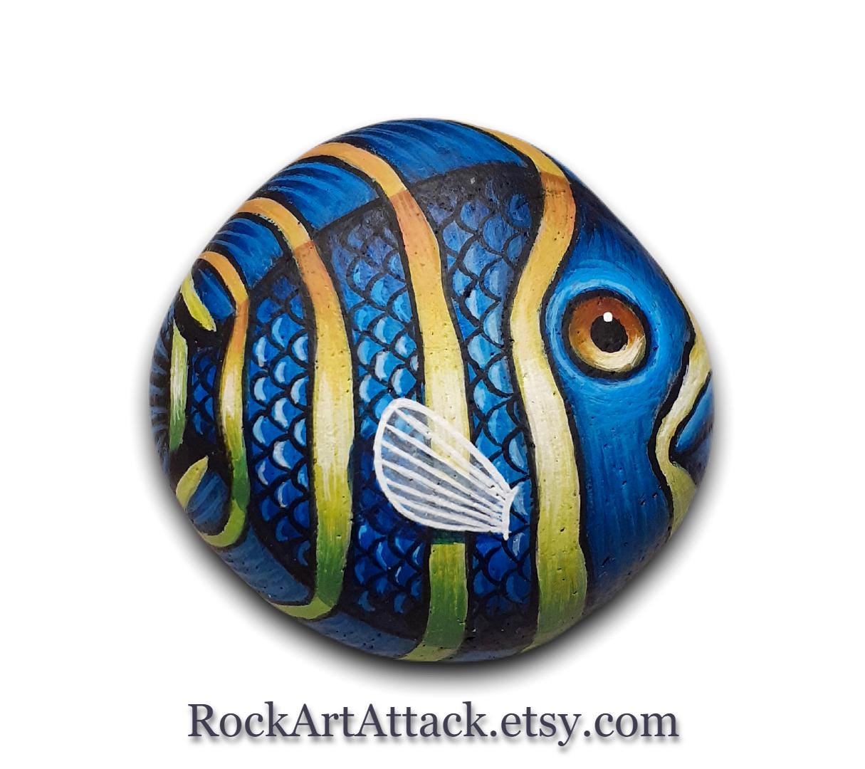 Fish Painted Rock UK