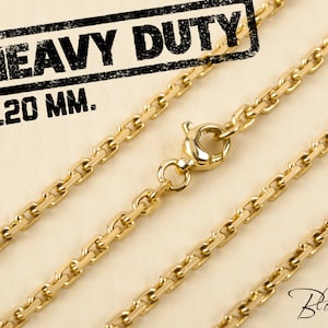 Collier chaîne en or 14 carats pour homme, chaîne pour homme, chaîne en or durable, chaîne en or massif, chaîne pour homme, ancre BloomDiamonds