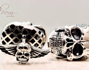 Silver Skull Cufflinks 925 BloomDiamonds