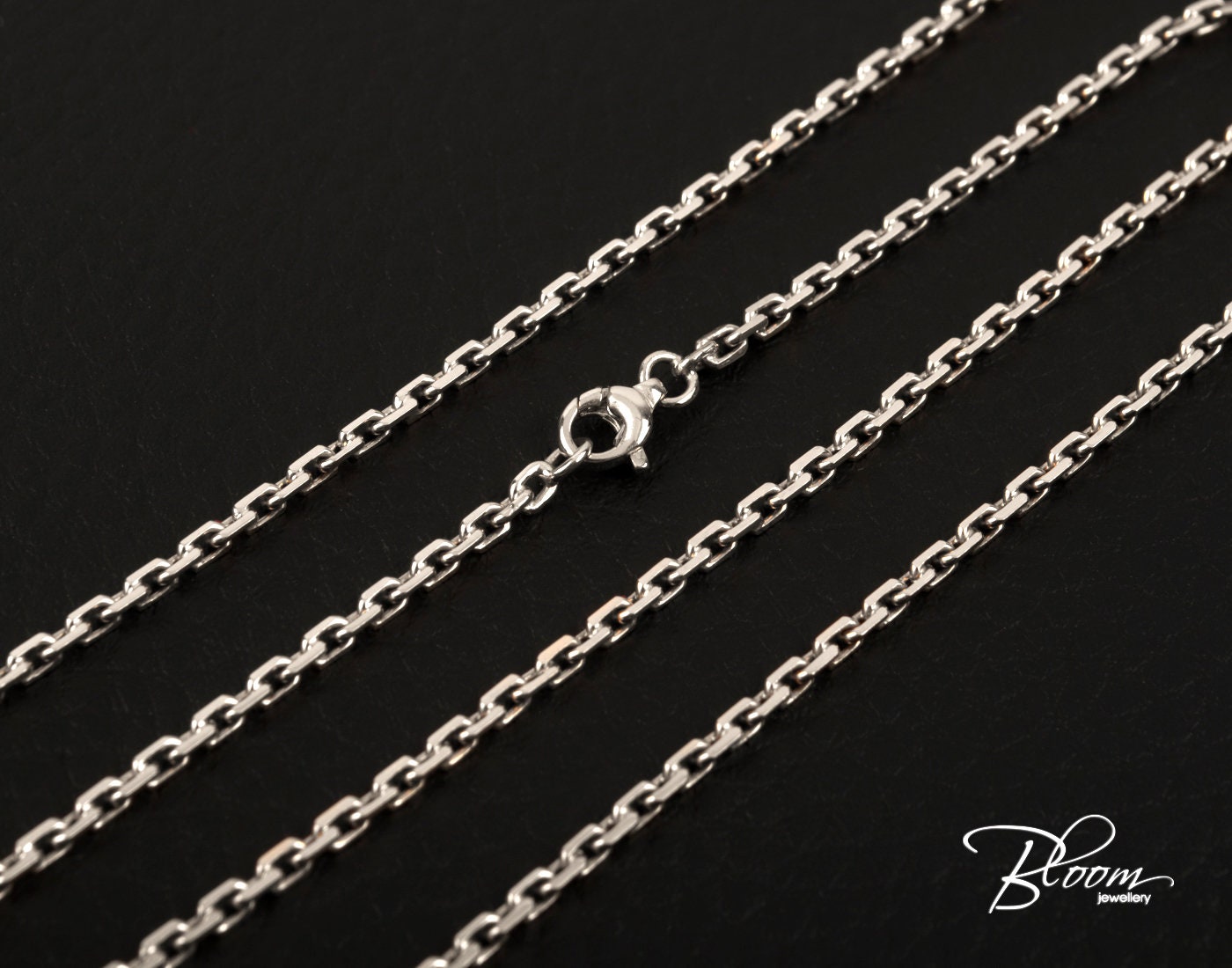 Heavy Duty White Gold Chain 14K Solid White Gold Necklace for Etsy