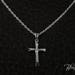 White Gold Cross Necklace 14K Gold Extra Srong Gold Chain With - Etsy