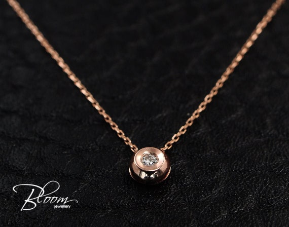 floating diamond pendant setting
