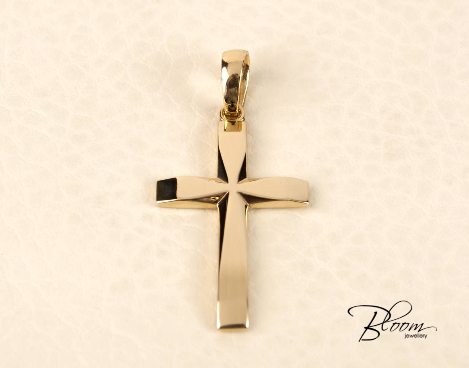 Personalized Gold Cross for Men 14K Solid Gold Cross Pendant - Etsy