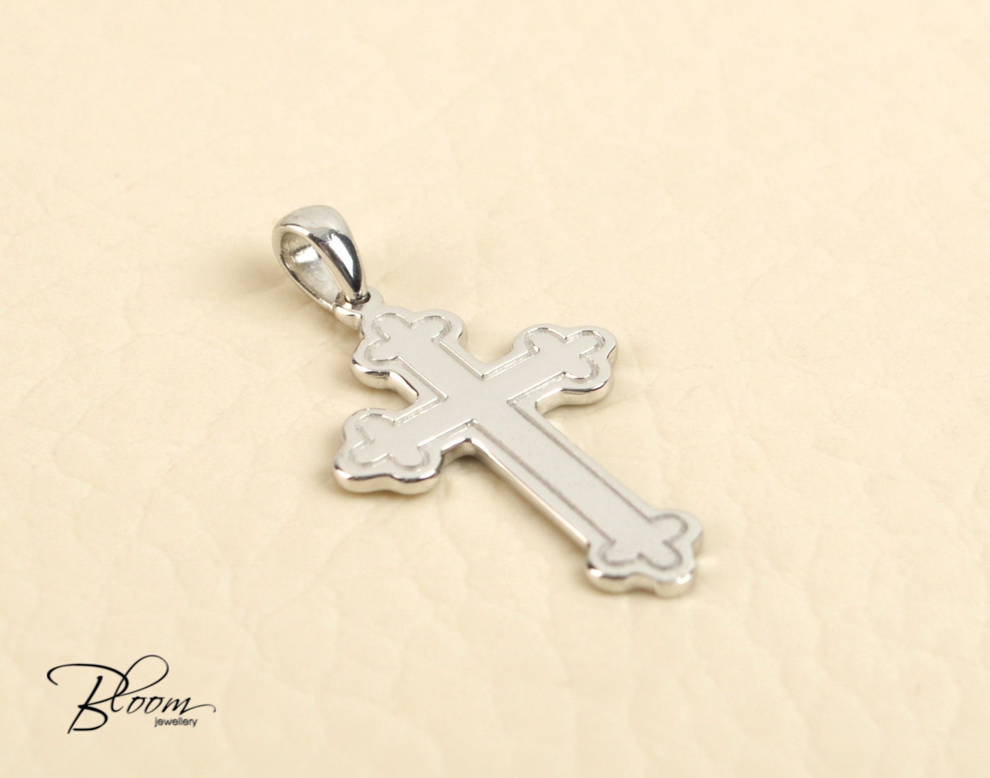 Croix Orthodoxe En Or 14 Carats Bénie - Fabriquée à Donetsk (Ukraine) - 1,36g