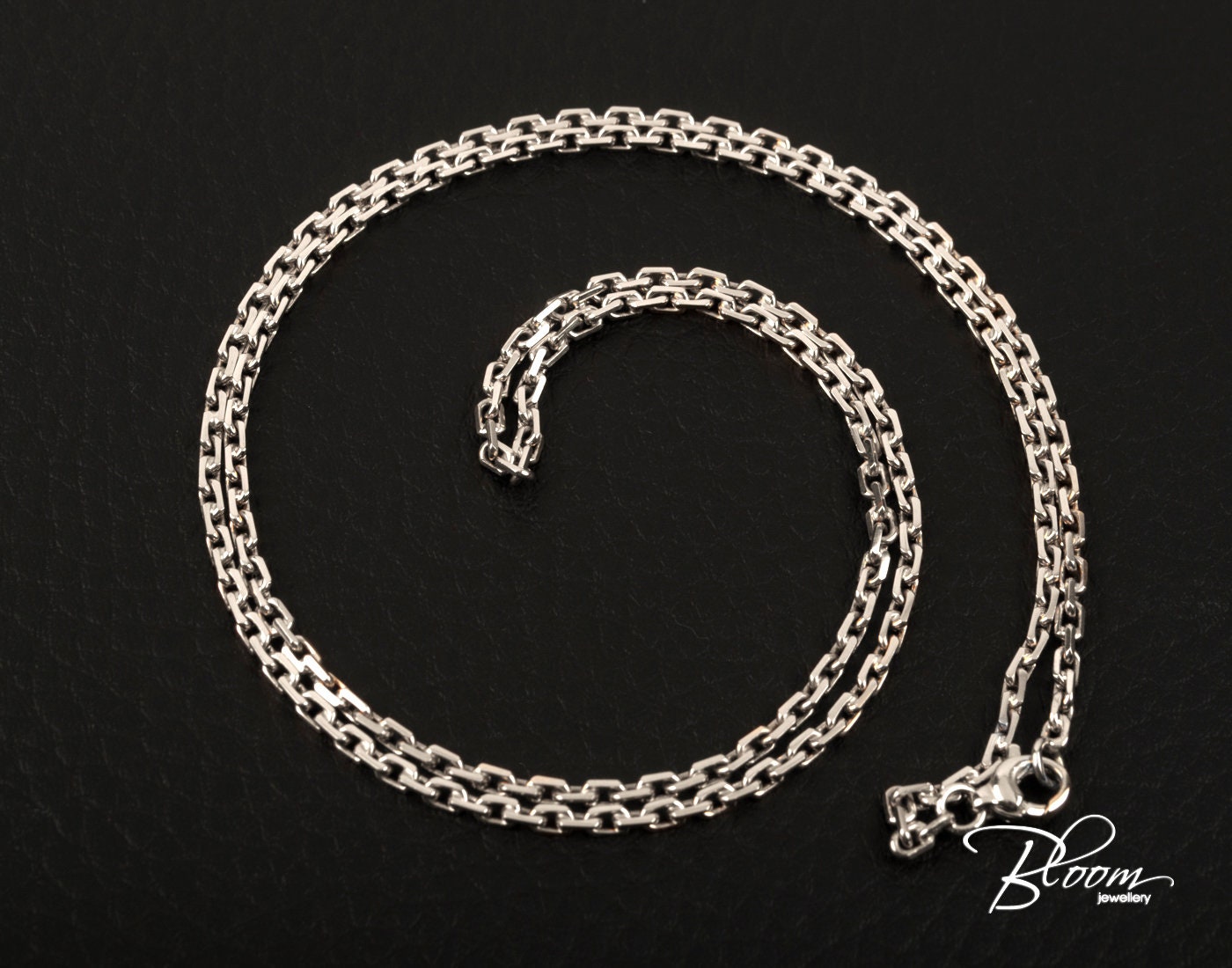 Heavy Duty White Gold Chain 14K Solid White Gold Necklace for Etsy