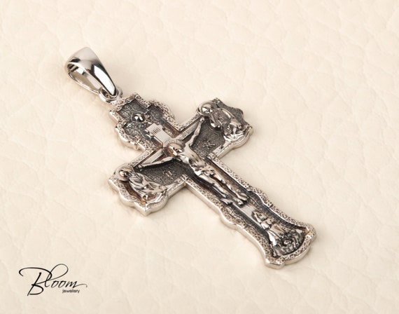 White gold crosses store for baptism