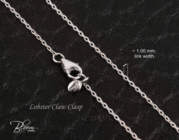 16,18,20,22,24" Italien Mince Nouveau Collier Véritable 14k or Blanc 0.8 mm boîte de chaîne 16,18,20,22,24" Italien Mince Nouveau Collier Véritable 14k or Blanc 0.8 mm boîte de chaîne