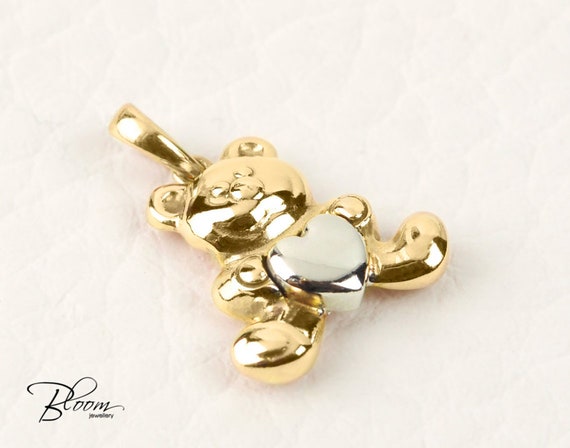 Tiny Rose Gold Teddy Bear Pendant Chain Necklace | eBay