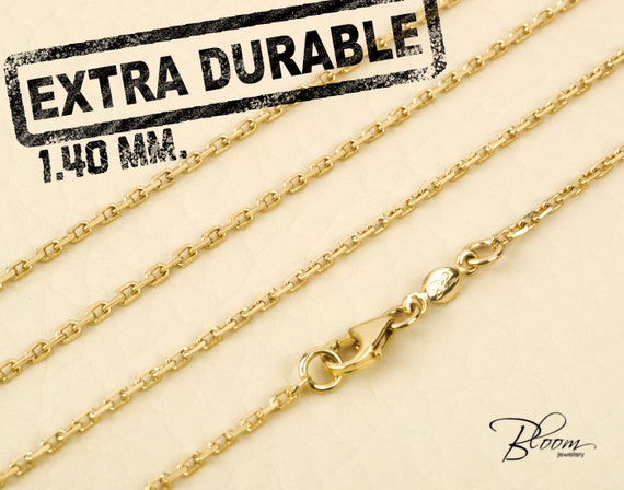 Extra Durable Gold Chain Necklace 14K 